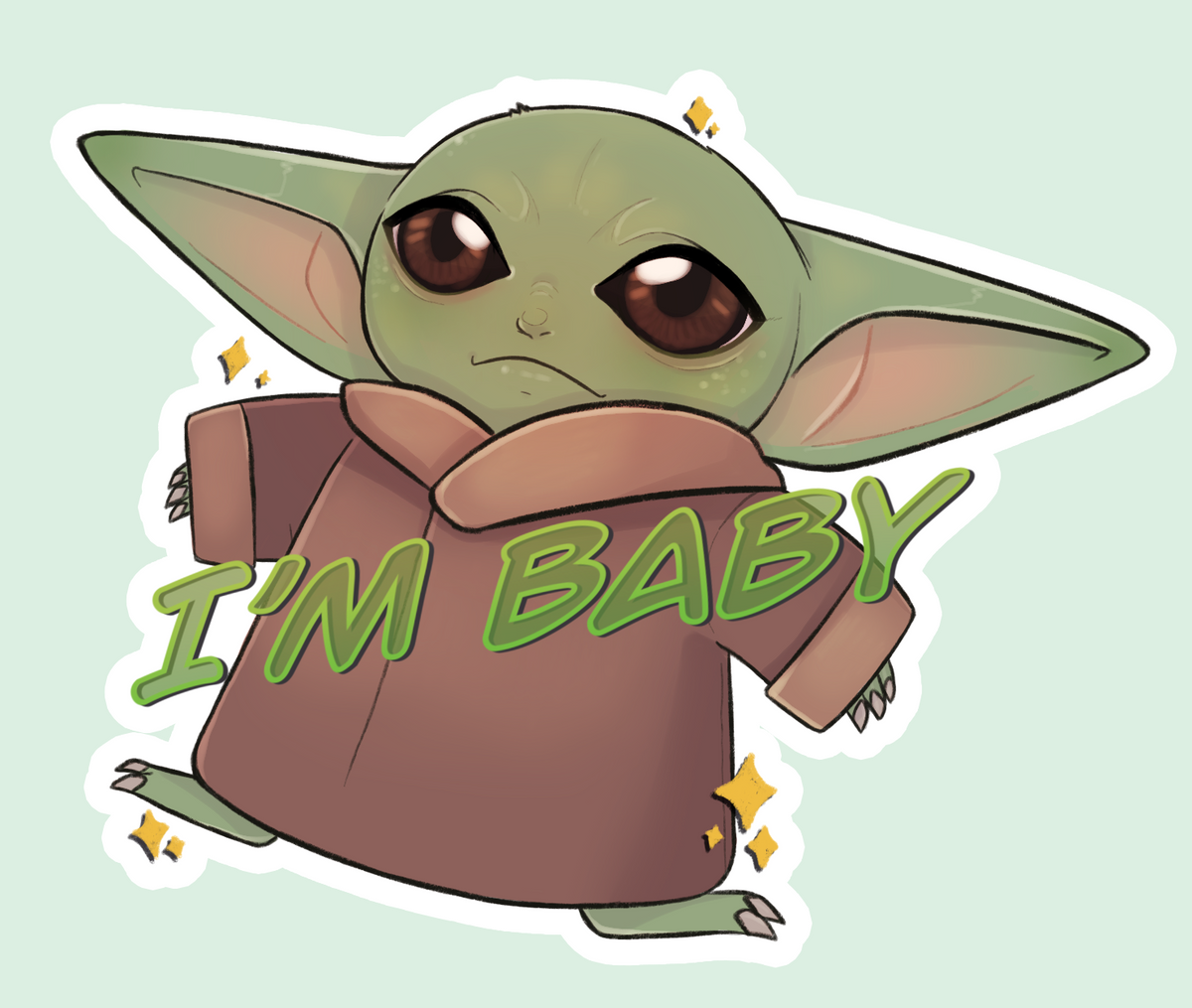 Star Wars - Baby Yoda Stickers – Hype Current