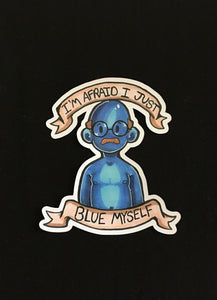 Blue Myself Sticker