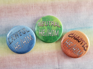 He/Him Alignment Button