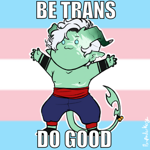 Be Trans Do Good Sticker